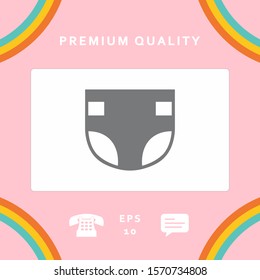 Nappy icon symbol. Graphic elements for your design