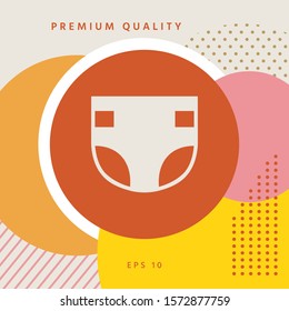 Nappy icon symbol. Graphic elements for your design