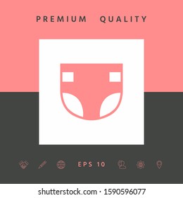 Nappy icon symbol. Graphic elements for your design