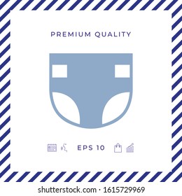 Nappy icon symbol. Graphic elements for your design