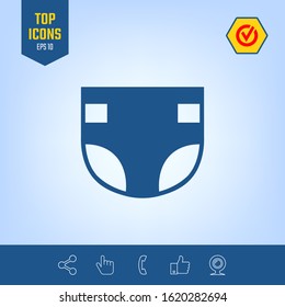 Nappy icon symbol. Graphic elements for your design