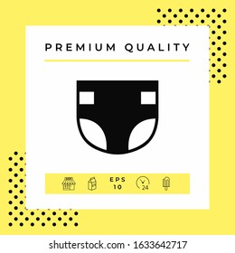 Nappy icon symbol. Graphic elements for your design