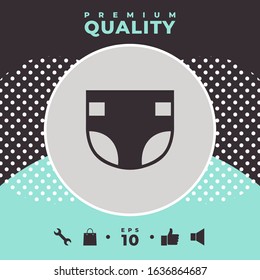 Nappy icon symbol. Graphic elements for your design