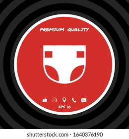 Nappy icon symbol. Graphic elements for your design