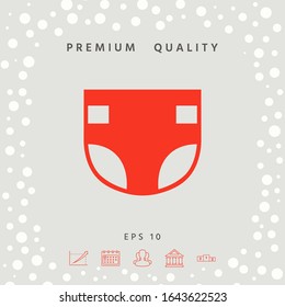 Nappy icon symbol. Graphic elements for your design