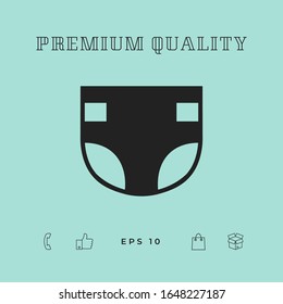 Nappy icon symbol. Graphic elements for your design