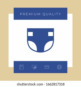 Nappy icon symbol. Graphic elements for your design