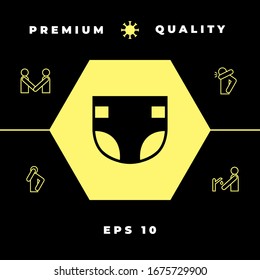 Nappy icon symbol. Graphic elements for your design