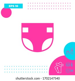 Símbolo de icono de Nappy. Elementos gráficos para el diseño