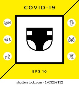 Nappy icon symbol. Graphic elements for your design