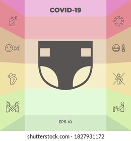 Nappy icon symbol. Graphic elements for your design