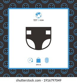 Nappy symbol icon, elements for your design