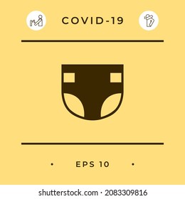 Nappy symbol icon, elements for your design