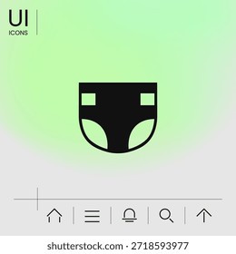 Nappy symbol icon, elements for your design