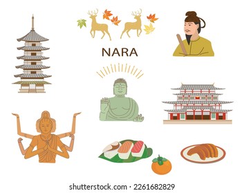 Nara Japan. Landmark and culture.