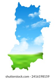 Nara Meadow Landscape Sky Karte