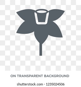 Narcissus icon. Trendy flat vector Narcissus icon on transparent background from nature collection. 