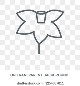 Narcissus icon. Trendy flat vector Narcissus icon on transparent background from nature collection. High quality filled Narcissus symbol use for web and mobile