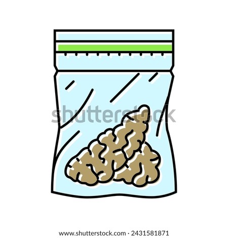 narcotic cannabis color icon vector. narcotic cannabis sign. isolated symbol illustration