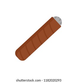 Narcotic cigar of cuba icon. Flat illustration of narcotic cigar of cuba vector icon for web design