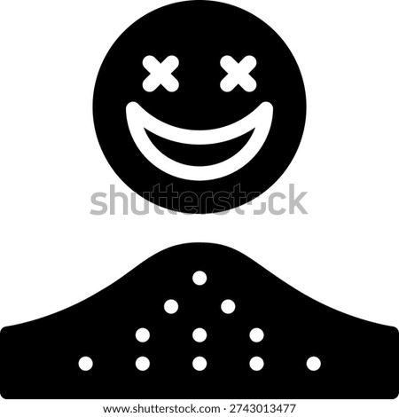narcotic glyph icon illustration vector