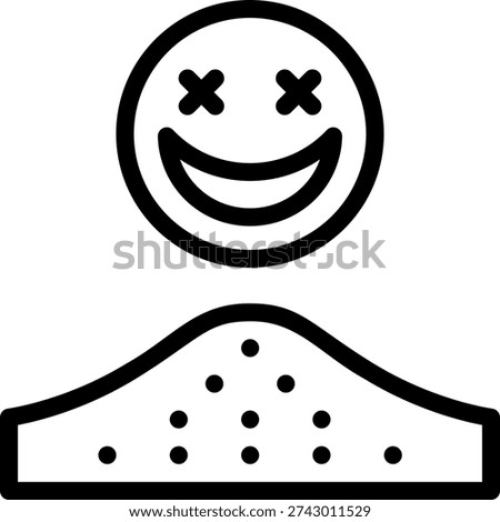 narcotic line icon illustration vector