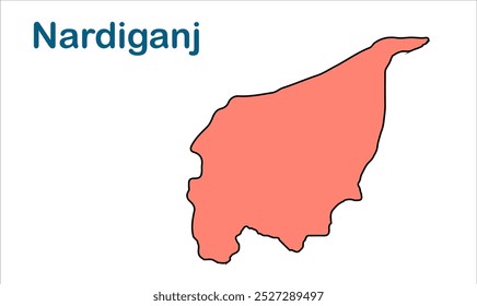 Mapa da subdivisão de Nardiganj, Distrito de Nawada, Estado de Bihar, República da Índia, Governo de Bihar, território indiano, Índia Oriental, política, aldeia, turismo