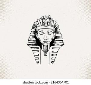 Narmer era un antiguo faraón egipcio del Periodo Dinástico Temprano. Hermosa ilustración de sketch dibujada a mano