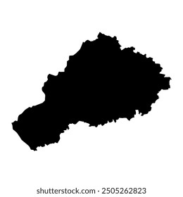 Narowal district map, administrative division of Pakistan. Vector illustration.