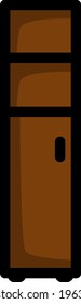 Narrow Cabinet Icon. Editable Bold Outline With Color Fill Design. Vector Illustration.
