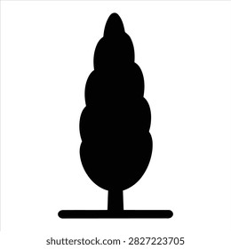 Narrow columnar tree shape design