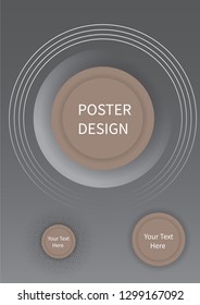 Narrow flyer and leaflet design. Set of two side brochure templates. Vertical banners. Blue colors. Vector illustration mockup