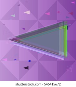 narrow freedom in triangles, type at glossy adornment