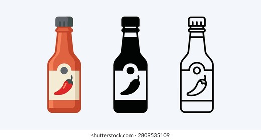 A narrow glass condiment