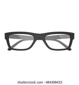 Narrow glasses. Outlined vector illustration