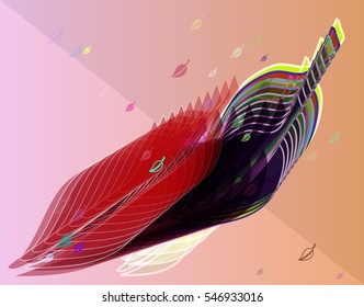 narrow gradation around party, leaf between different movement