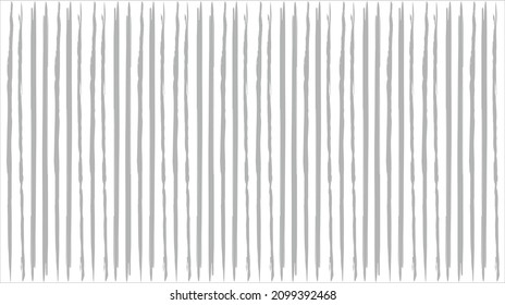 Narrow painted grey stripes running  vertical across frame.  Thin stripes. Grey and white background. Modern, contrast background. Copy Space.