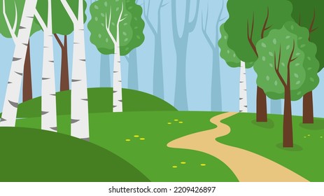 narrow path through the forest