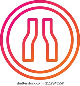 Illustration zum Design von schmalen Straßen-Vektorgrafiken