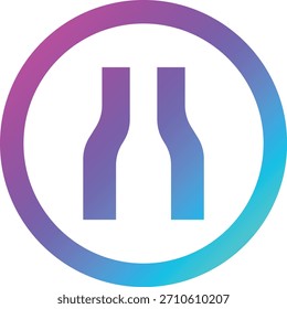 Schmale Straße Vektor Symbol Design Illustration