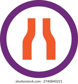 Narrow road Vector Icon Design Illustration