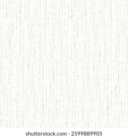 Narrow streaks or cracks on a flat white surface. Old linen cloth. Striped canvas texture. A fibrous material as a background. Abstract vector seamless.