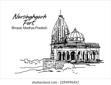 Templo Narsinghgarh, Narsinghgarh Bhopal, Madhya Pradesh, India.