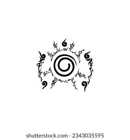 Naruto icon, logo, shape, symbol, arts, design, icon, vector, coloring