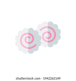 Narutomaki Flat Icon Logo Illustration Vector Isolated. Japanese Food and Restaurant Icon-Set. Suitable for Web Design, Logo, App, and Upscale Your Business.
