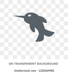 Narwhal icon. Trendy flat vector Narwhal icon on transparent background from Fairy Tale collection. 