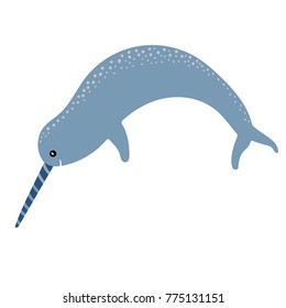 Narwhal Illustration Isolated 