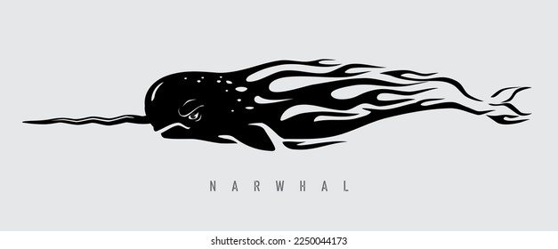 Narwhale Top Speed, Abstract Flame Body of Fast Swift