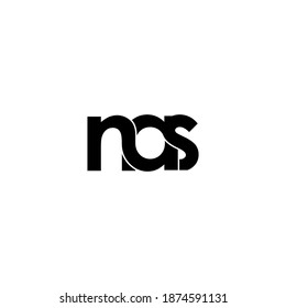 Nas Letter Original Monogram Logo Design Stock Vector (Royalty Free ...