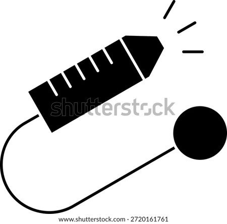 Nasal aspirator Line vector Icon Design